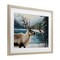 Stupell Industries Christmas Conversation In Wild Framed Print Under Glass, design by Petal Prints Design